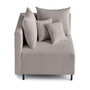 Voir la diapositive 1 : LISA DESIGN Edinburg - module d'assise d'angle gauche - en velours côtelé