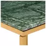 VIDAXL Table basse Vert 60x60x35 cm Pierre veritable et texture marbre