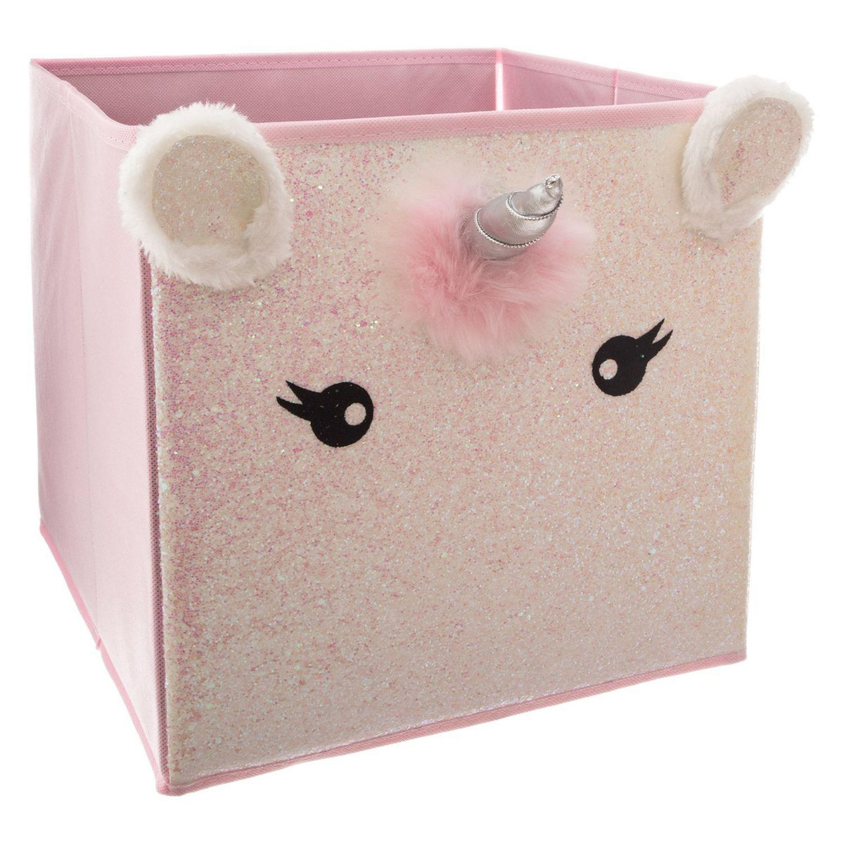 ATMOSPHERA Bac de rangement Licorne Rose
