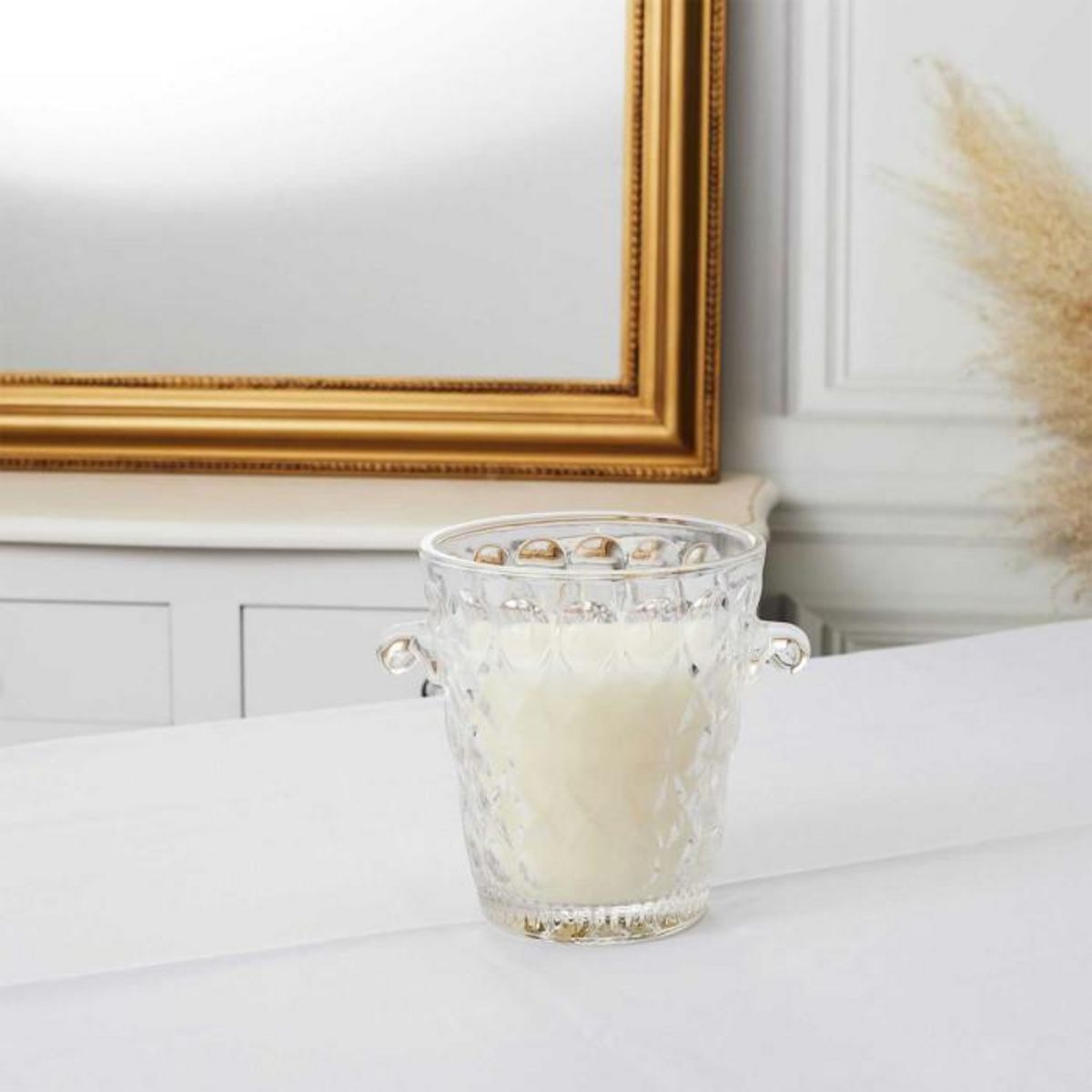 Paris Prix Bougie Parfumée Déco  Seau Ciselé  700g Figue