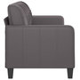 Voir la diapositive 4 : VIDAXL Canape a 3 places Gris 180 cm Similicuir