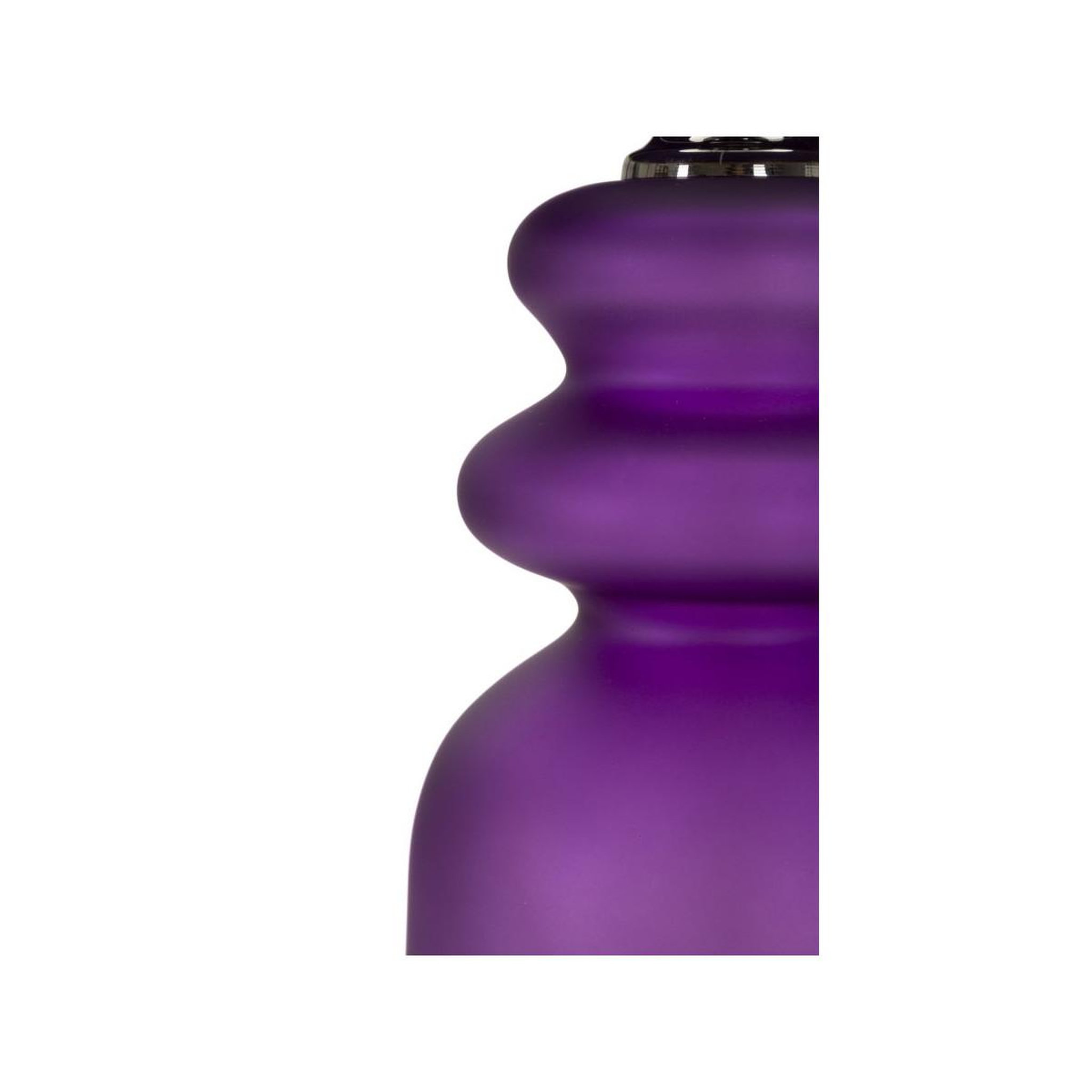 Voir la diapositive 4 : Paris Prix Lampe à poser en verre  milva two  57cm violet & or