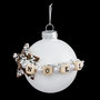 Voir la diapositive 2 : FEERIC LIGHT & CHRISTMAS Boule de Noël en Verre  Hors Piste  6cm Blanc