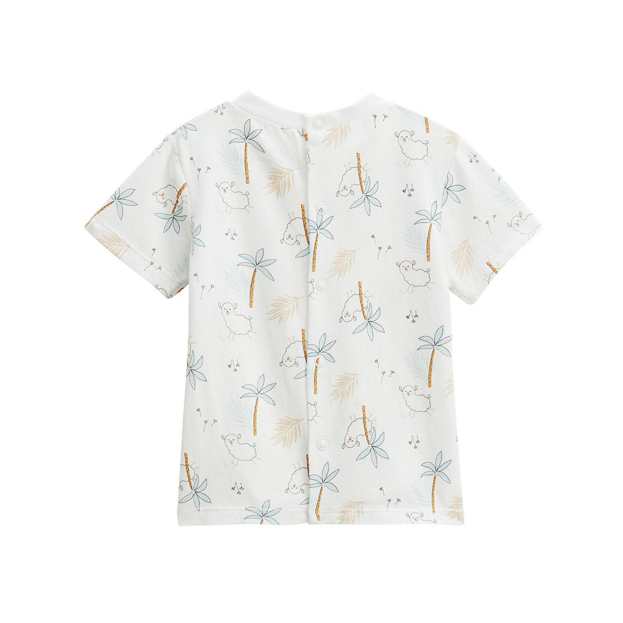 Voir la diapositive 4 : Petit BÃ©guin Ensemble salopette bébé en gaze de coton et t-shirt noisette