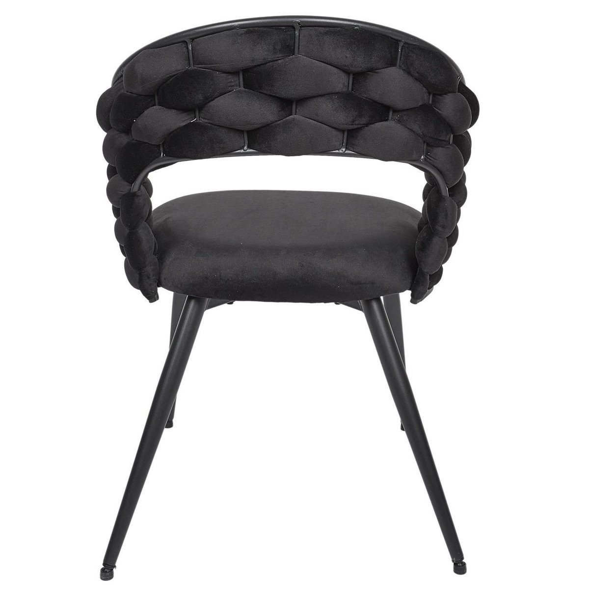 The Home Deco Factory Lot de 2 chaises assise tressée LUND