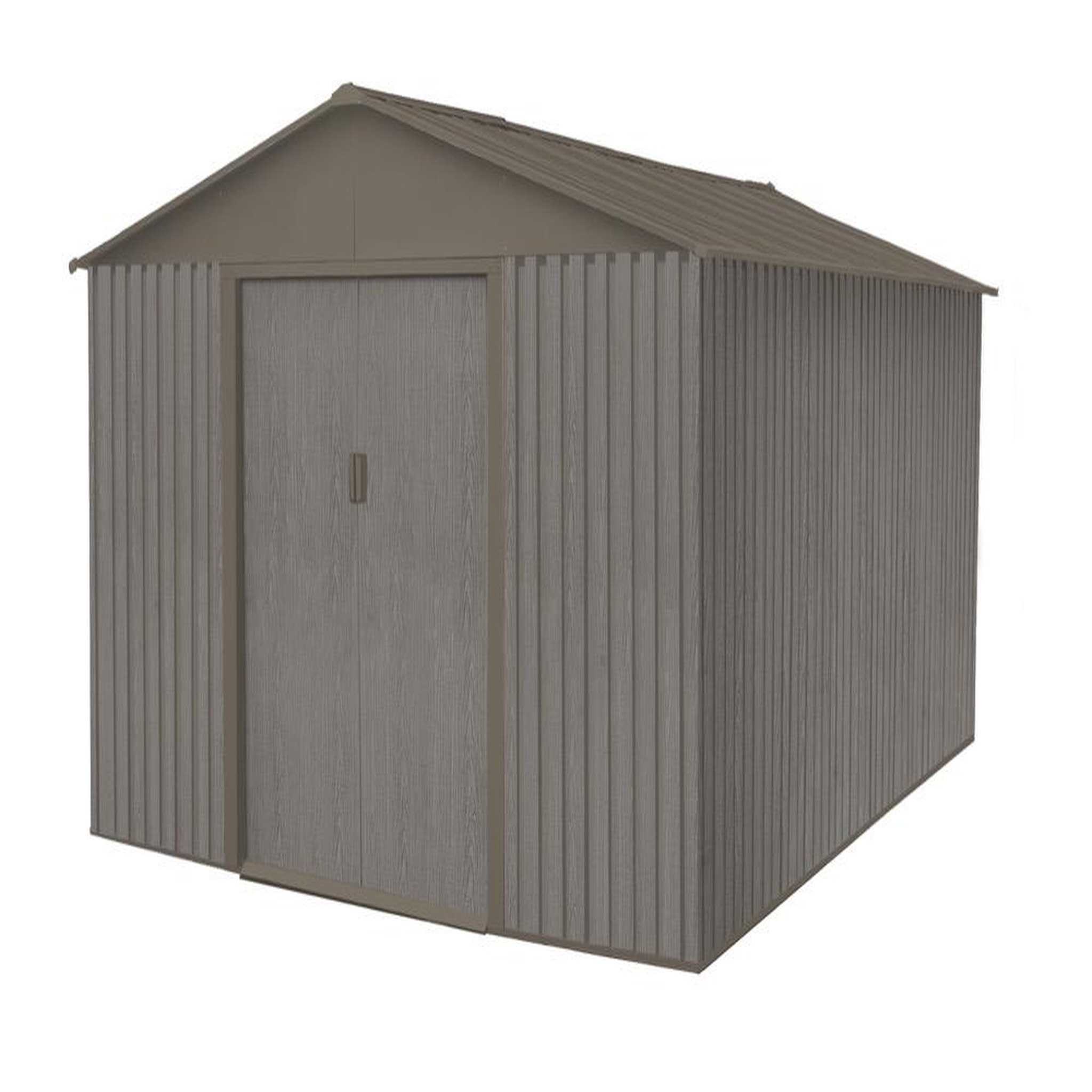 Chalet & jardin Abri jardin métal - Aspect BOIS VIEILLI 1014 - 13,51 M²- GRIS