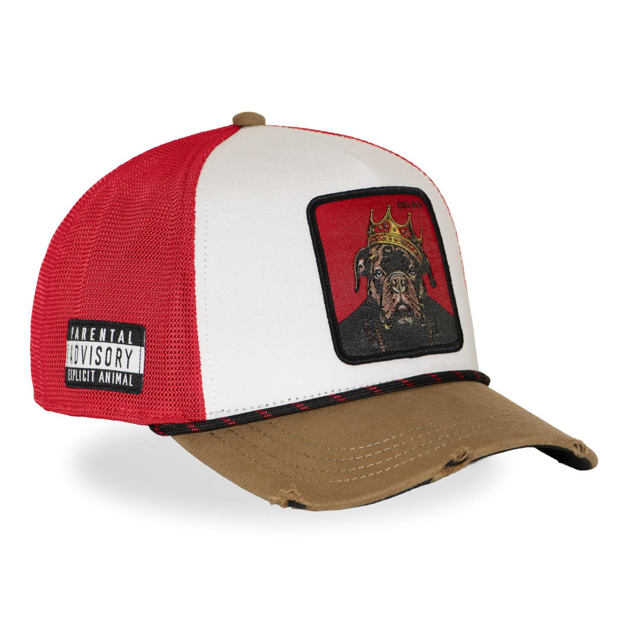Voir la diapositive 4 : CAPSLAB Casquette trucker premium avec filet et patch big boy