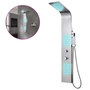 Voir la diapositive 1 : VIDAXL Systeme de panneau de douche acier inoxydable incurve
