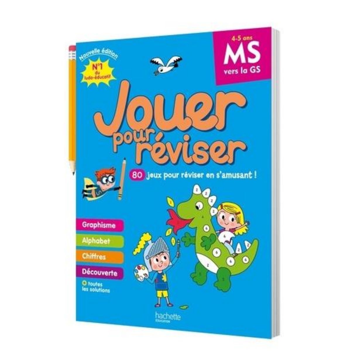 JOUER POUR REVISER MS VERS LA GS. AVEC UN CRAYON, EDITION 2024, Lecreux Michèle