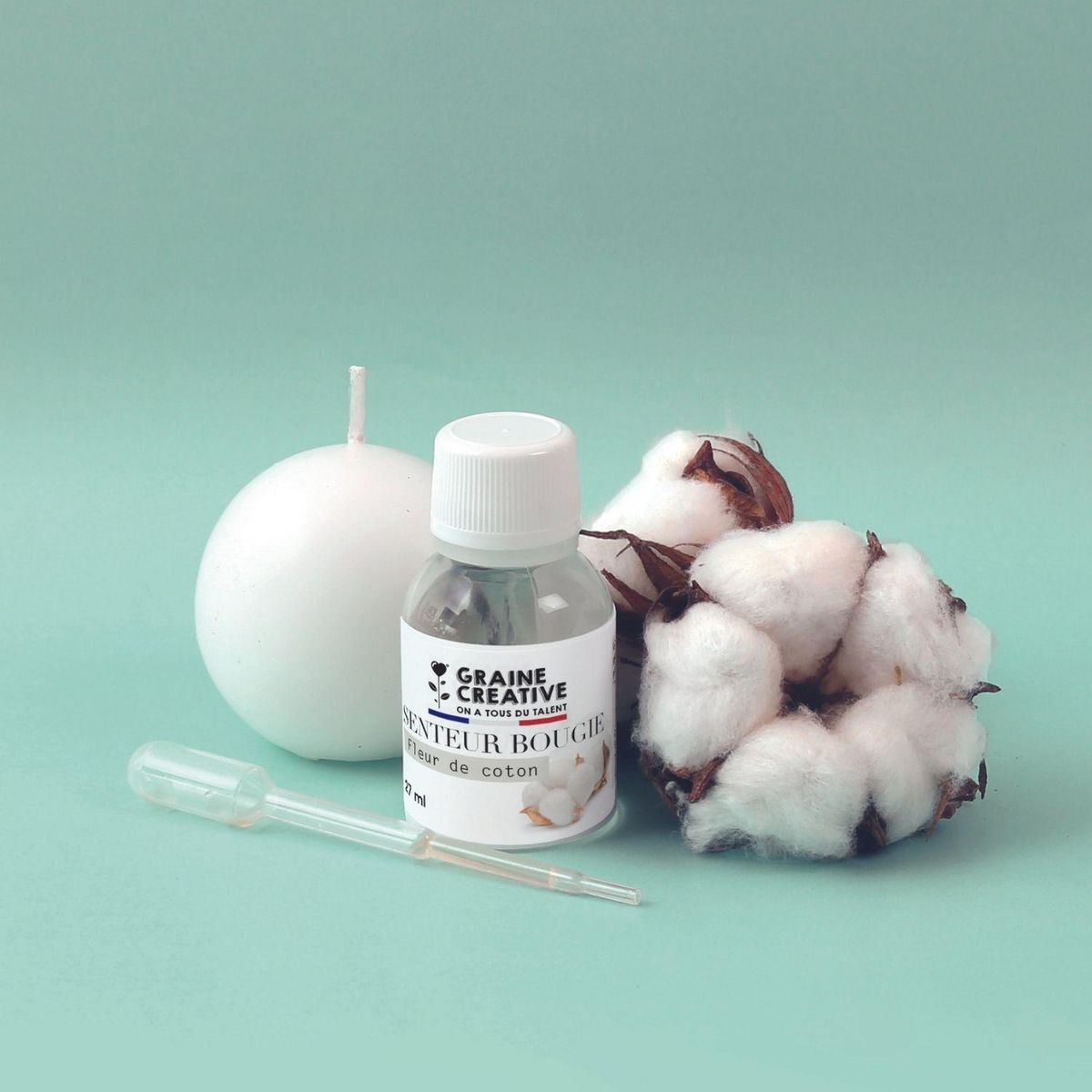 Graine créative Parfum pour bougie 27 ml - Fleur de coton