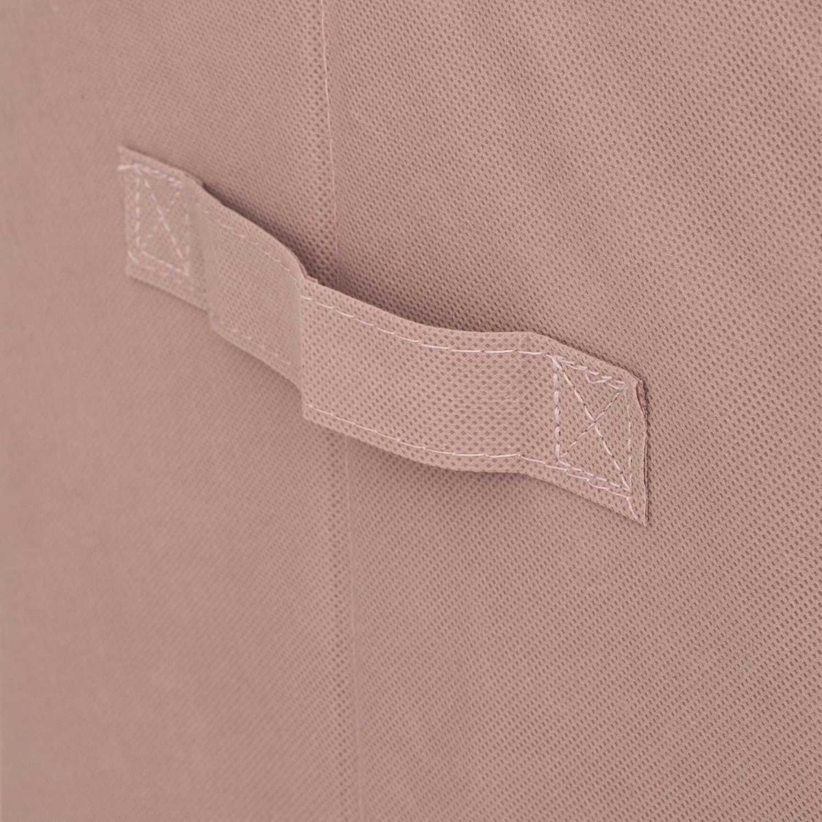 Atmosphera Kids Lot de 2 boites de rangement Biche en velours - 29x29x29cm - Rose