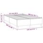 Voir la diapositive 6 : VIDAXL Cadre de lit sans matelas noir 120x200 cm tissu
