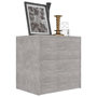 Voir la diapositive 3 : VIDAXL Table de chevet Gris beton 40x30x40 cm Bois d'ingenierie