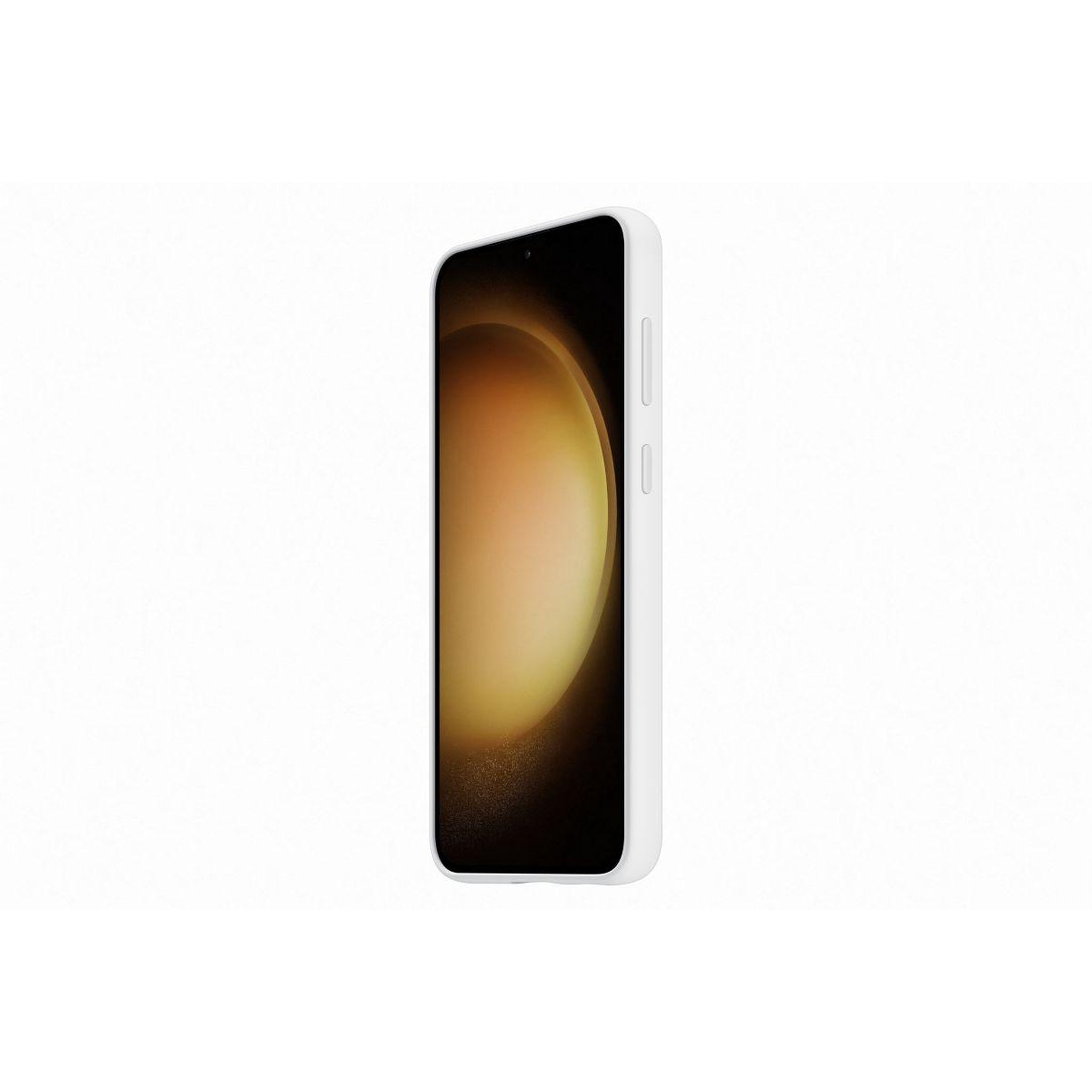 Voir la diapositive 3 : Samsung Coque s23+ silicone avec laniere blanc