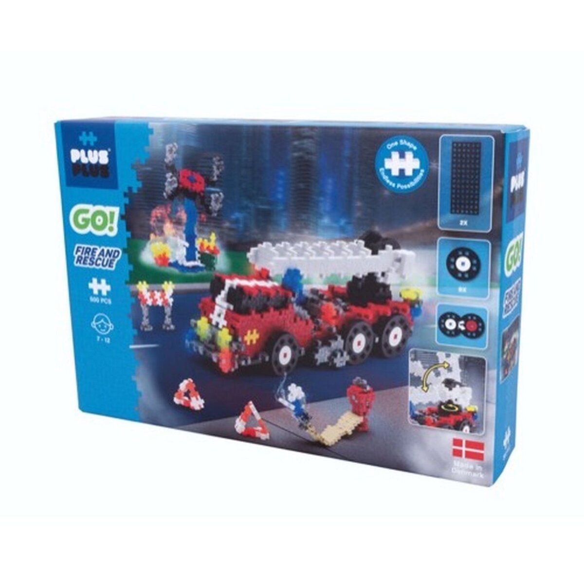 KONTIKI Jeu de construction - Box plus GO pompier - 360 pièces