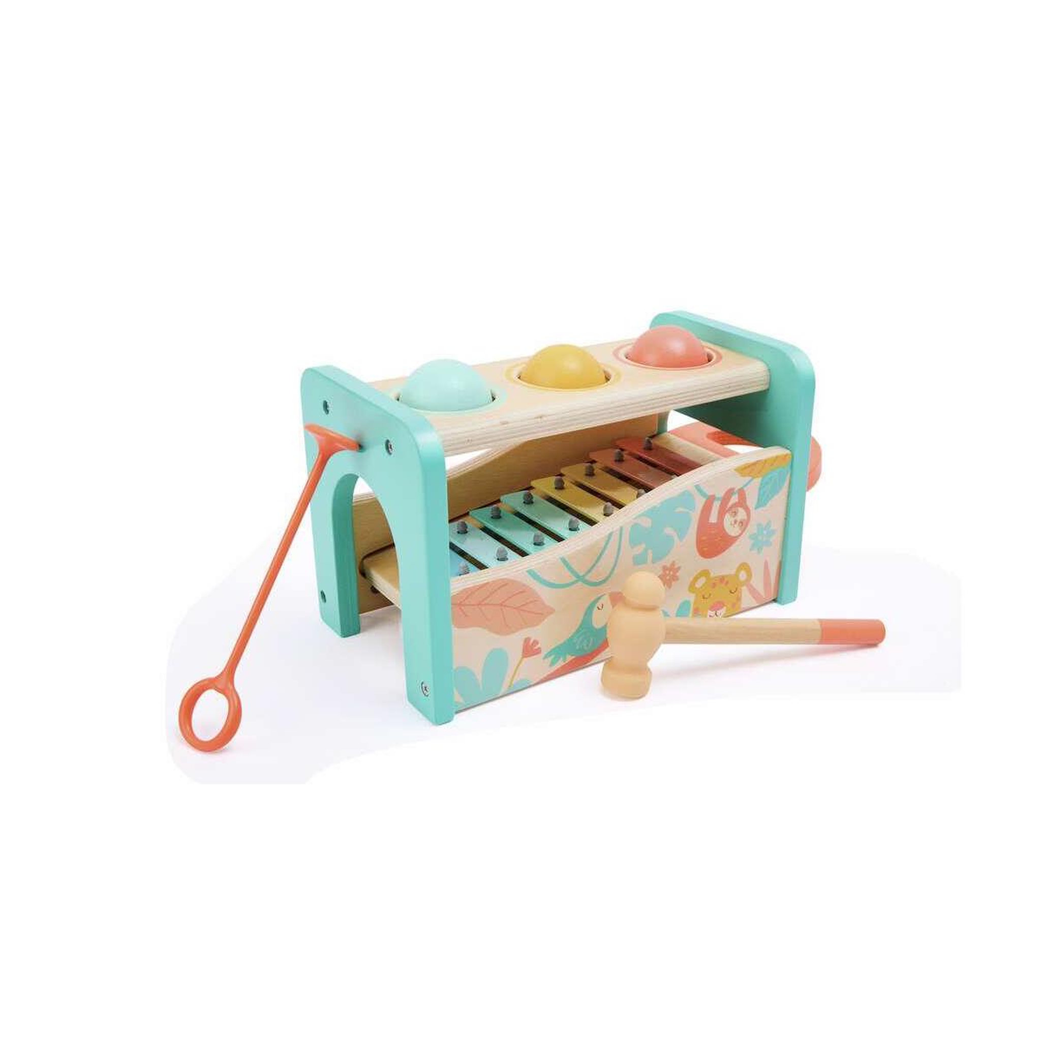 Hape Banc a marteler en bois - Jungle