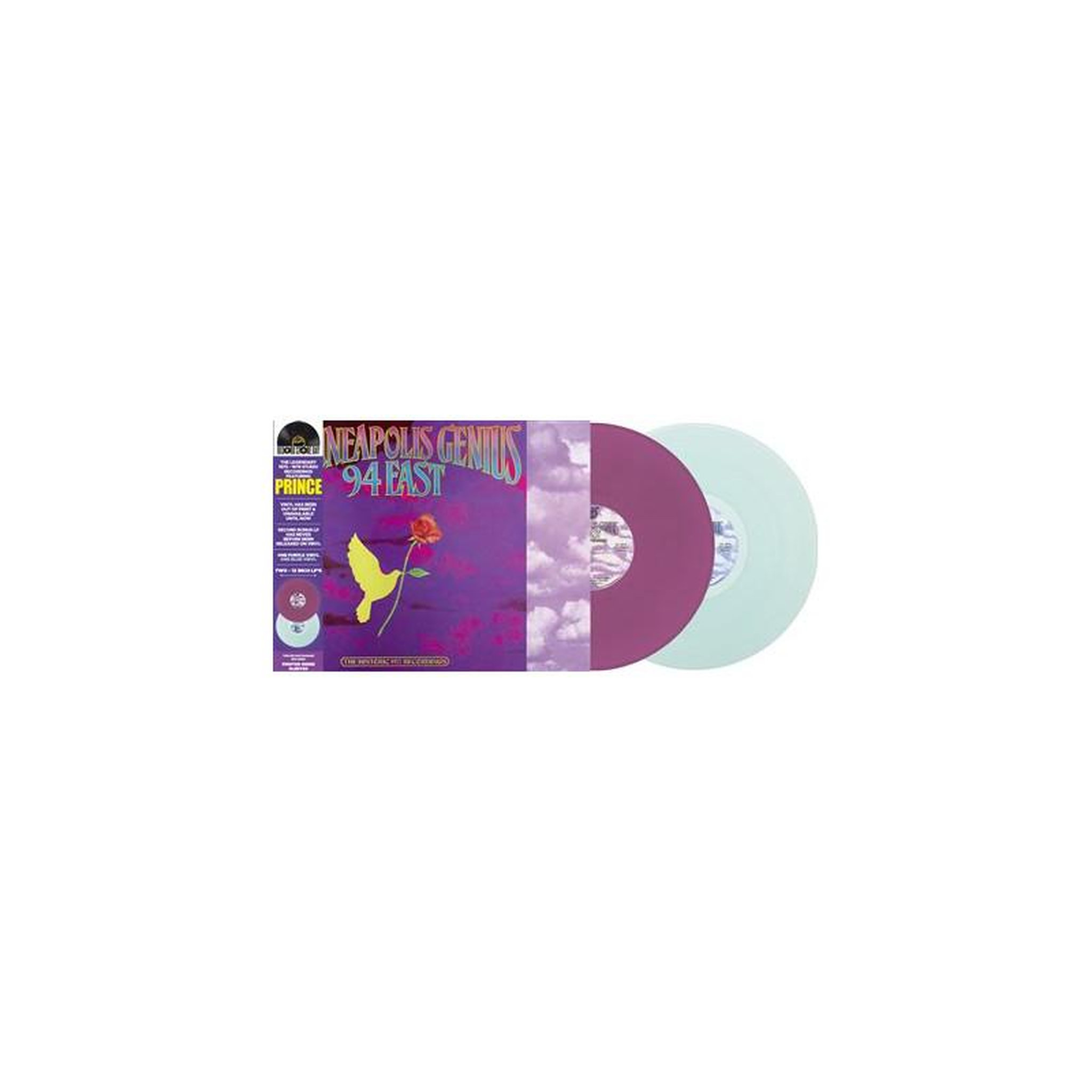 Double lp vinyle coloré violet & bleu 94 east / prince – minneapolis genius