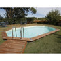 Voir la diapositive 4 : Ubbink Piscine bois Océa 6,10 x 4,00 x 1,30 m - Liner gris - Ubbink