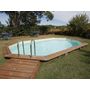 Voir la diapositive 4 : Ubbink Piscine bois Océa 6,10 x 4,00 x 1,30 m - Liner gris - Ubbink