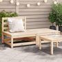 Voir la diapositive 1 : VIDAXL Canape de jardin sans accoudoirs repose-pieds bois pin massif