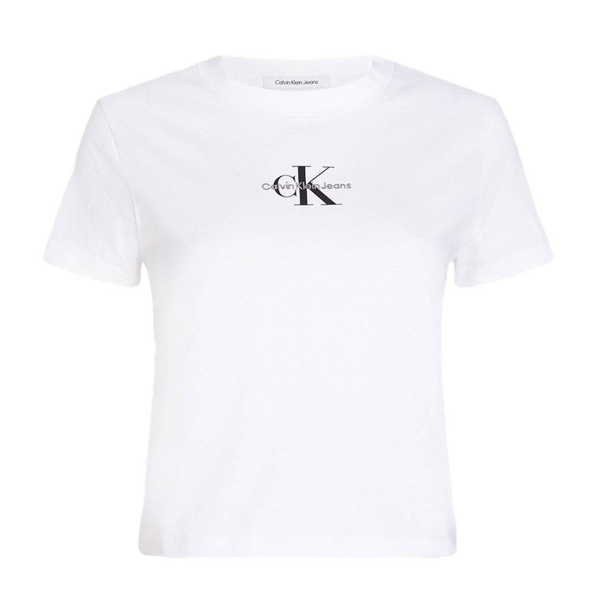 Voir la diapositive 2 : CALVIN KLEIN JEANS T-shirt Blanc Femme Calvin Klein Jeans Monologo Baby