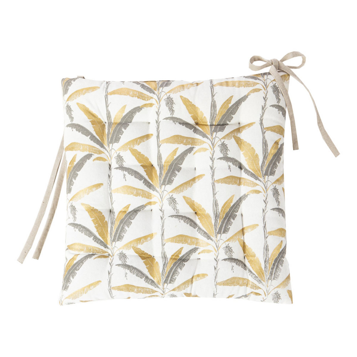 Galette de chaise capitonnée 16 points imprimé SAVANA 