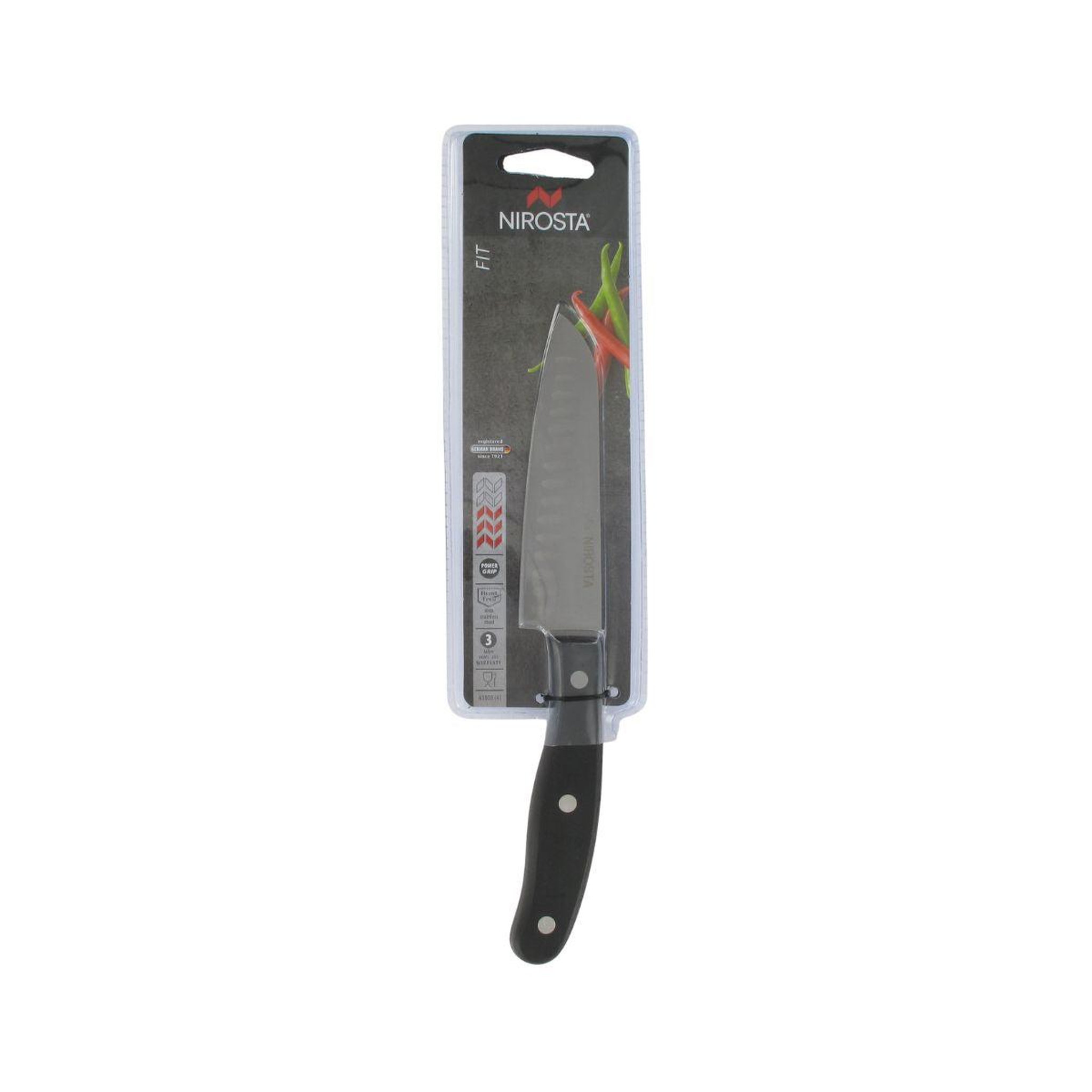 Voir la diapositive 5 : NIROSTA Couteau Santoku 26 cm Nirosta Fit