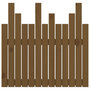 Voir la diapositive 5 : VIDAXL Tete de lit murale Marron miel 82,5x3x80 cm Bois massif de pin