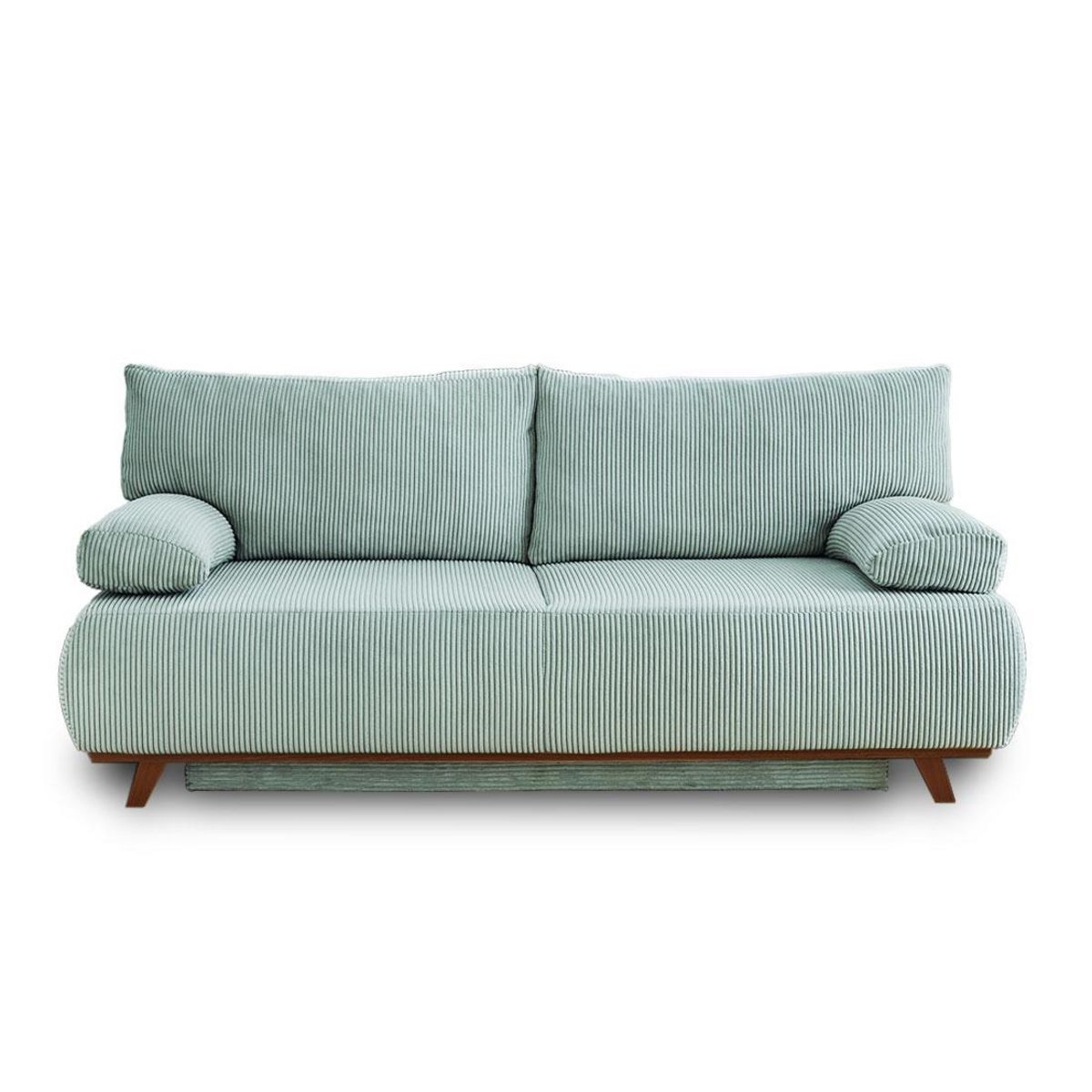 BEST MOBILIER Cristal - canapé 3 places - convertible avec coffre - en velours côtelé