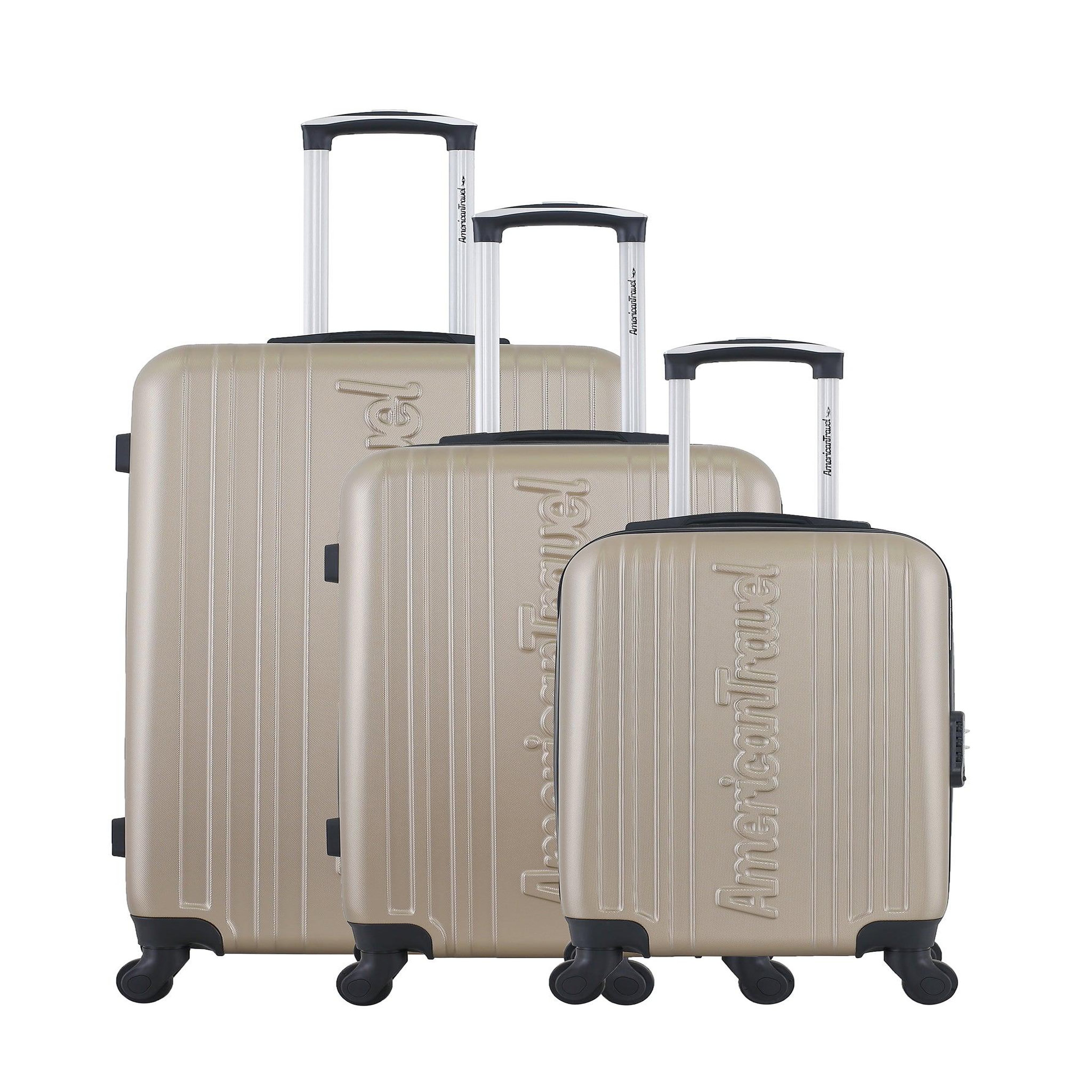 AMERICAN TRAVEL American travel - set de 3 valises springfield-a 70 cm 4 roues
