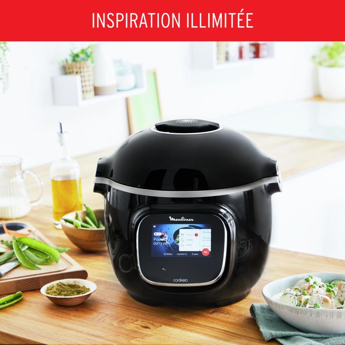 MOULINEX Cookeo YY5479FB noir Touch Wifi 6 L, 3 modes de cuisson + Extra Crisp