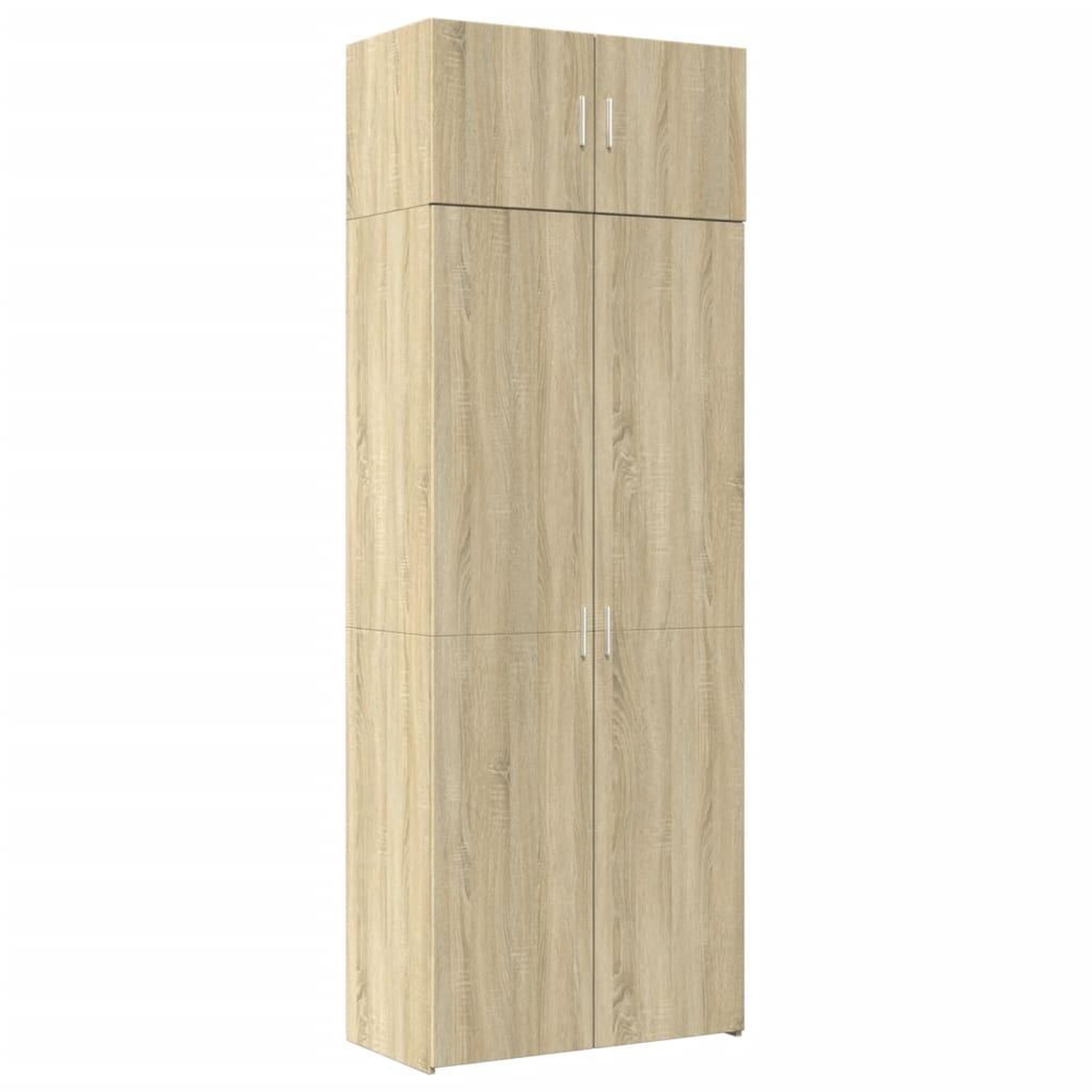 Voir la diapositive 2 : VIDAXL Armoire de rangement chene sonoma 80x42,5x225 cm