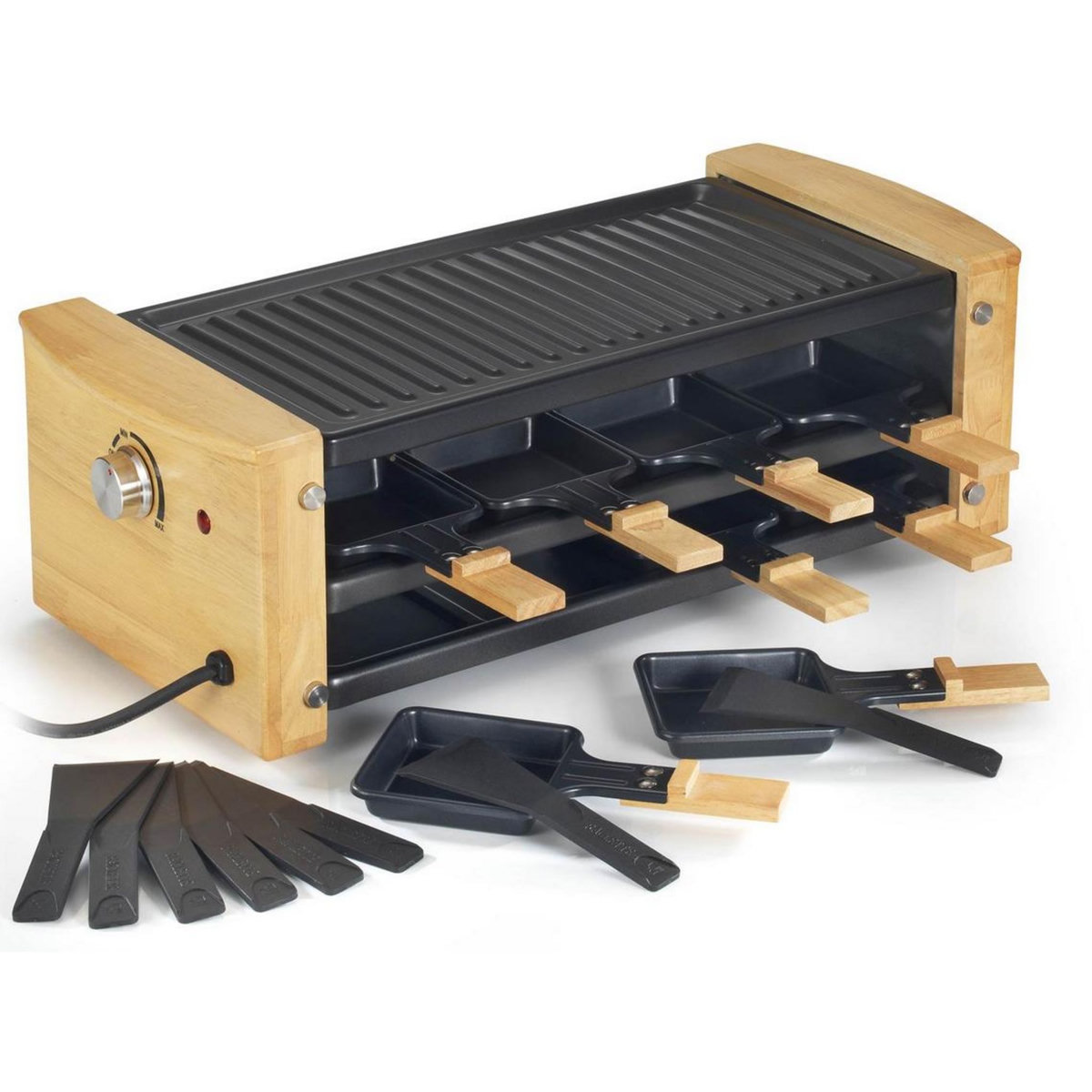 Kitchen chef Appareil à raclette 8 personnes 1200w - kcwood.8rp