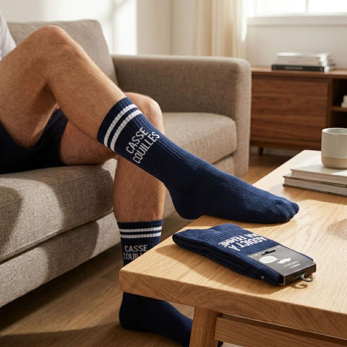 OZABI OZABI Chaussettes Homme Message Humoristiques Pack de 2 Paires