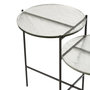 Voir la diapositive 2 : Paris Prix Table Gigogne 2 Niveaux  Rita  80cm Transparent & Noir