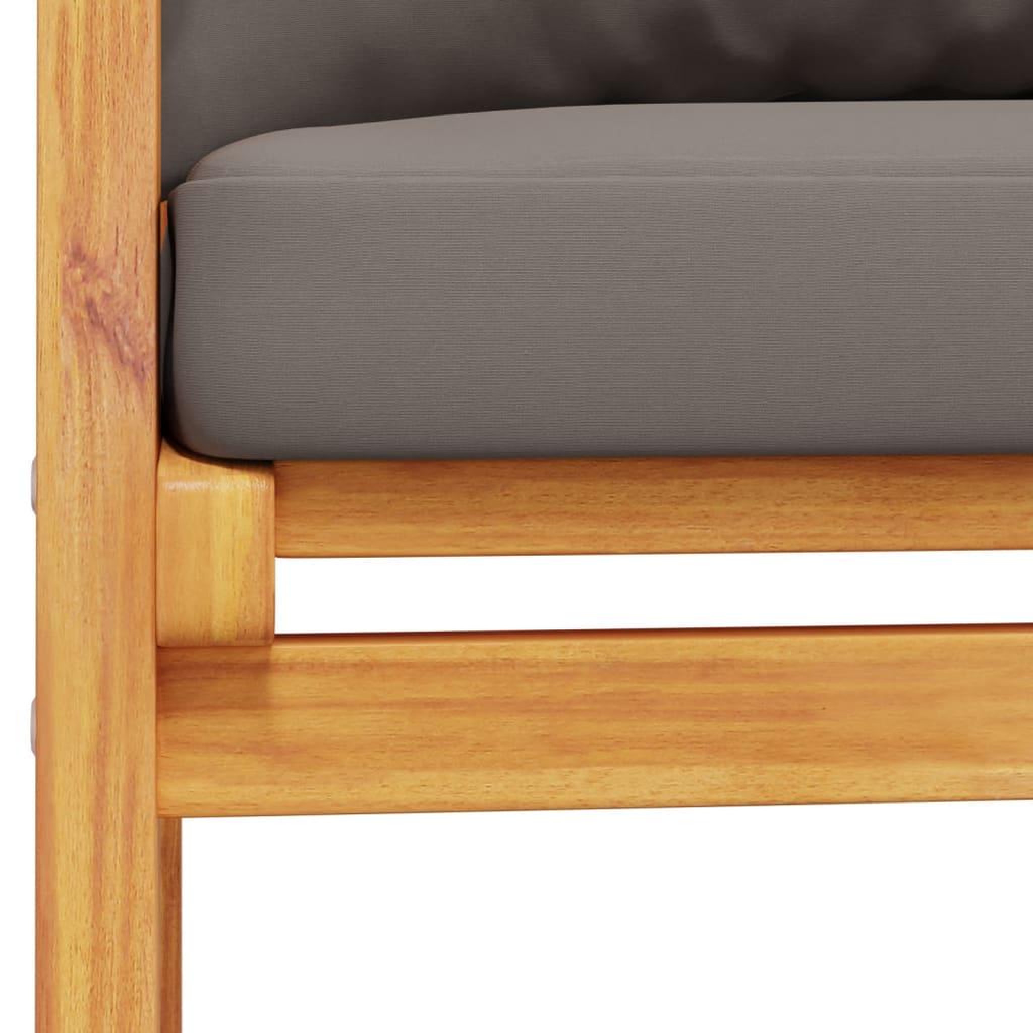 Voir la diapositive 5 : VIDAXL Ensemble de jardin avec coussin bois massif acacia