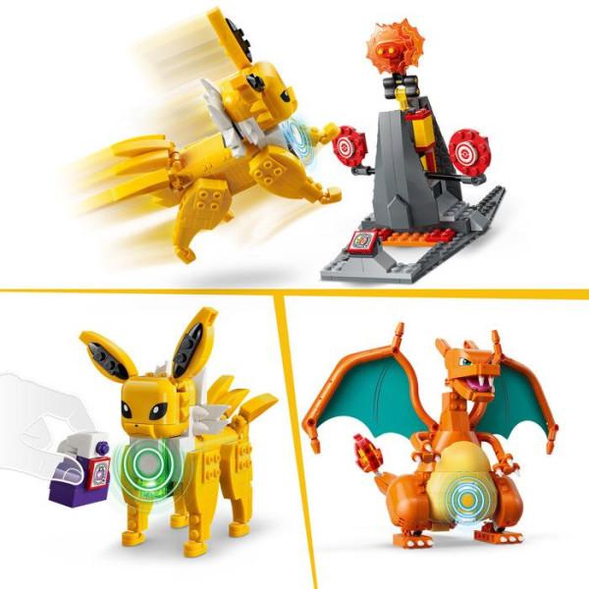 Voir la diapositive 4 : LEGO LEGO Pokémon 72167 - Set de construction Pokémon SMART Play™ - Dracaufeu et Voltali, Combat Ultime - Set Tout-en-un - Des 8