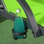 Voir la diapositive 5 : OUTSUNNY Bain de soleil transat inclinable pare-soleil réglable roulettes acier textilène vert