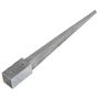 Voir la diapositive 4 : VIDAXL Piquets au sol 6 pcs Argente 7x7x75 cm Acier galvanise