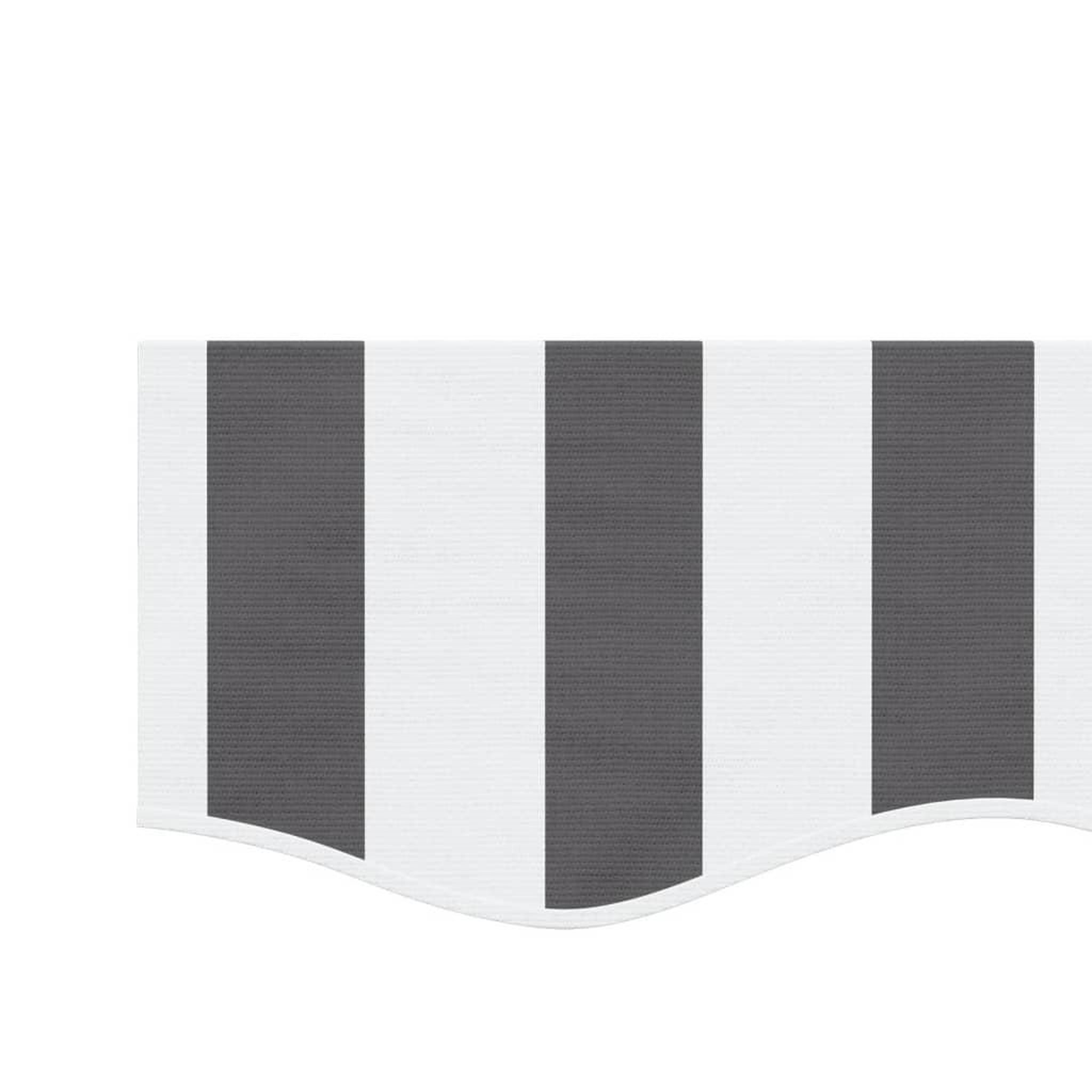 Voir la diapositive 4 : VIDAXL Tissu de remplacement de cantonniere d'auvent anthracite blanc