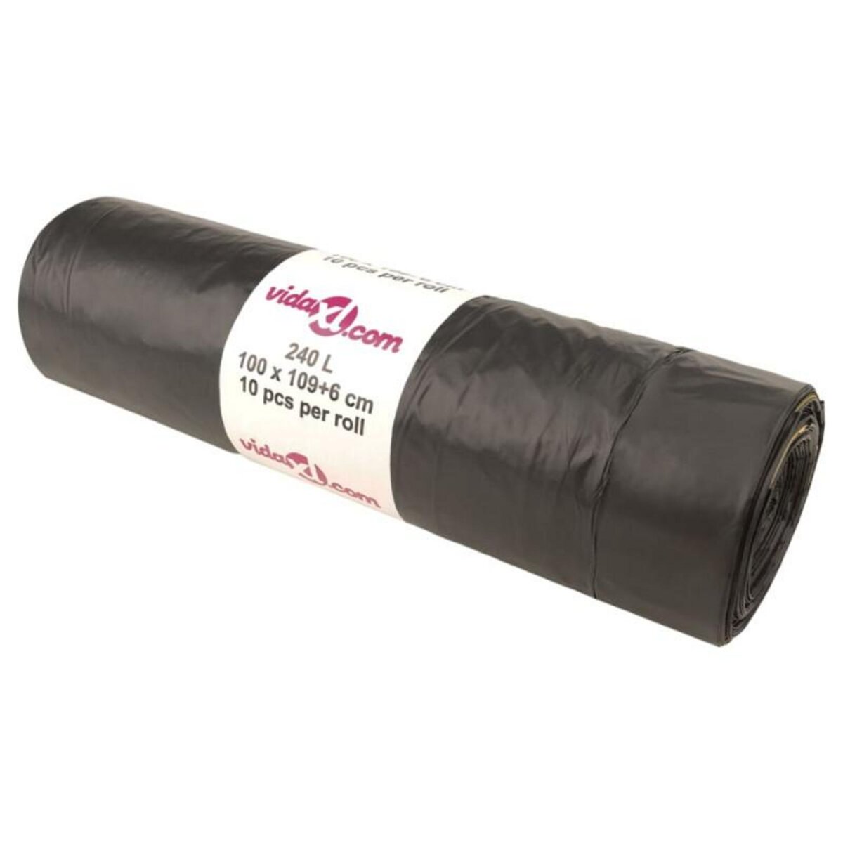 VIDAXL Sacs poubelles avec cordons 150 pcs noir 240 L