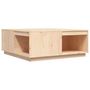 Voir la diapositive 2 : VIDAXL Table basse 100x101x40,5 cm Bois massif de pin