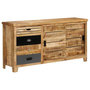 Voir la diapositive 1 : VIDAXL Buffet Bois de manguier solide 160x40x80 cm