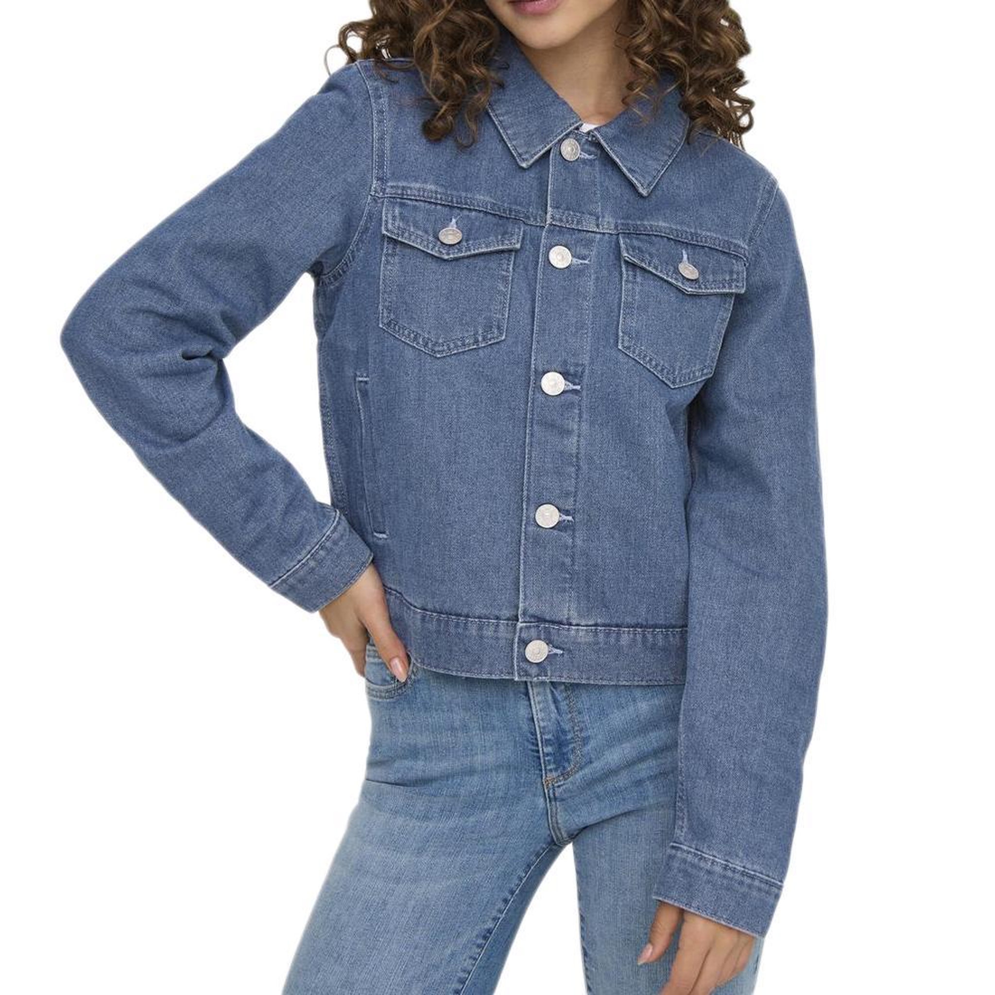 Only Veste en jean  Femme Only Rillo. Coloris disponibles : Bleu