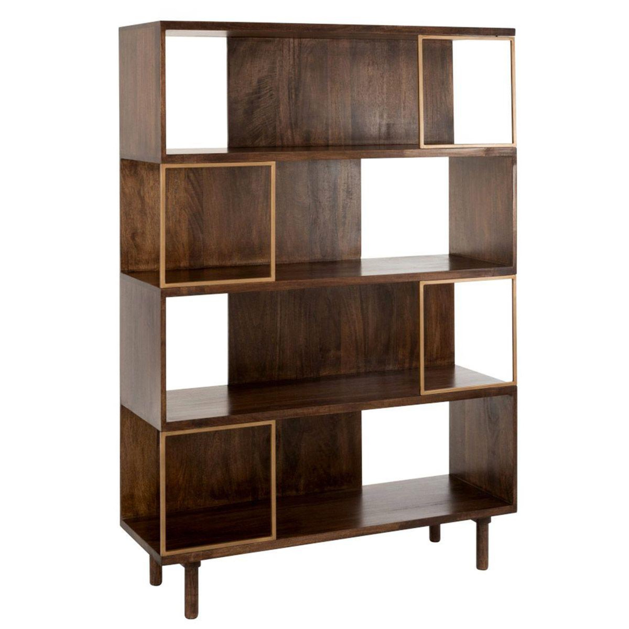 Voir la diapositive 1 : Paris Prix Étagère 4 niveaux design  rafi  167cm marron