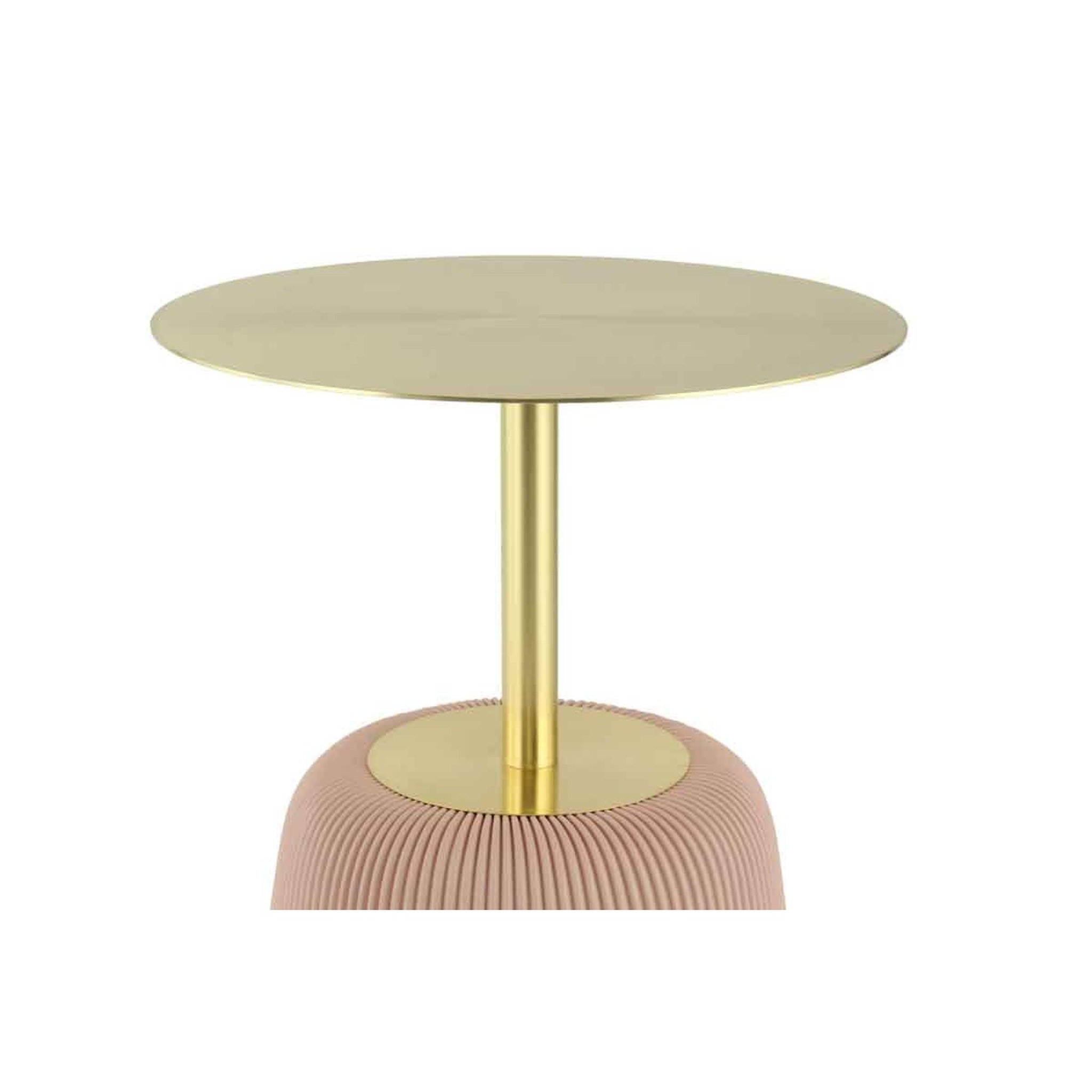 Voir la diapositive 3 : Paris Prix Table d'appoint design  jokai  60cm rose & or
