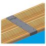 Voir la diapositive 4 : UBBINK Piscine hors sol bois rectangulaire - 500x800x140cm -  Liner Beige -LINEA