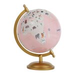 OSTARIA Globe terrestre rose animaux