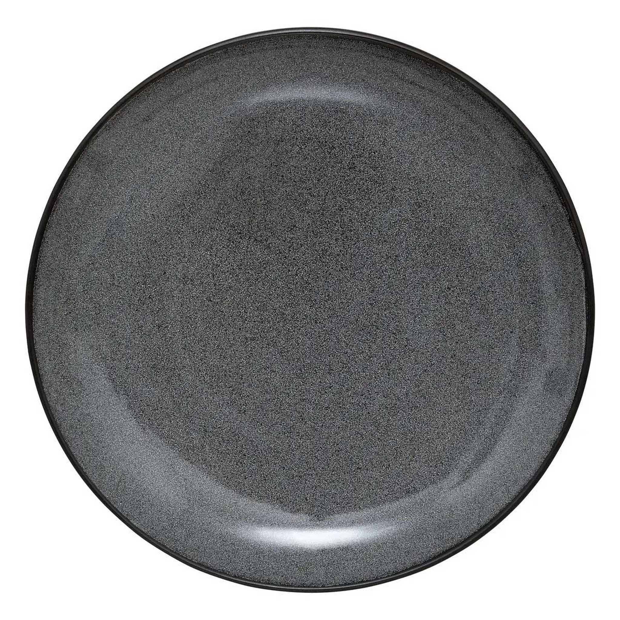 SECRET DE GOURMET Lot de 6 assiettes plates  diane  27cm gris foncé
