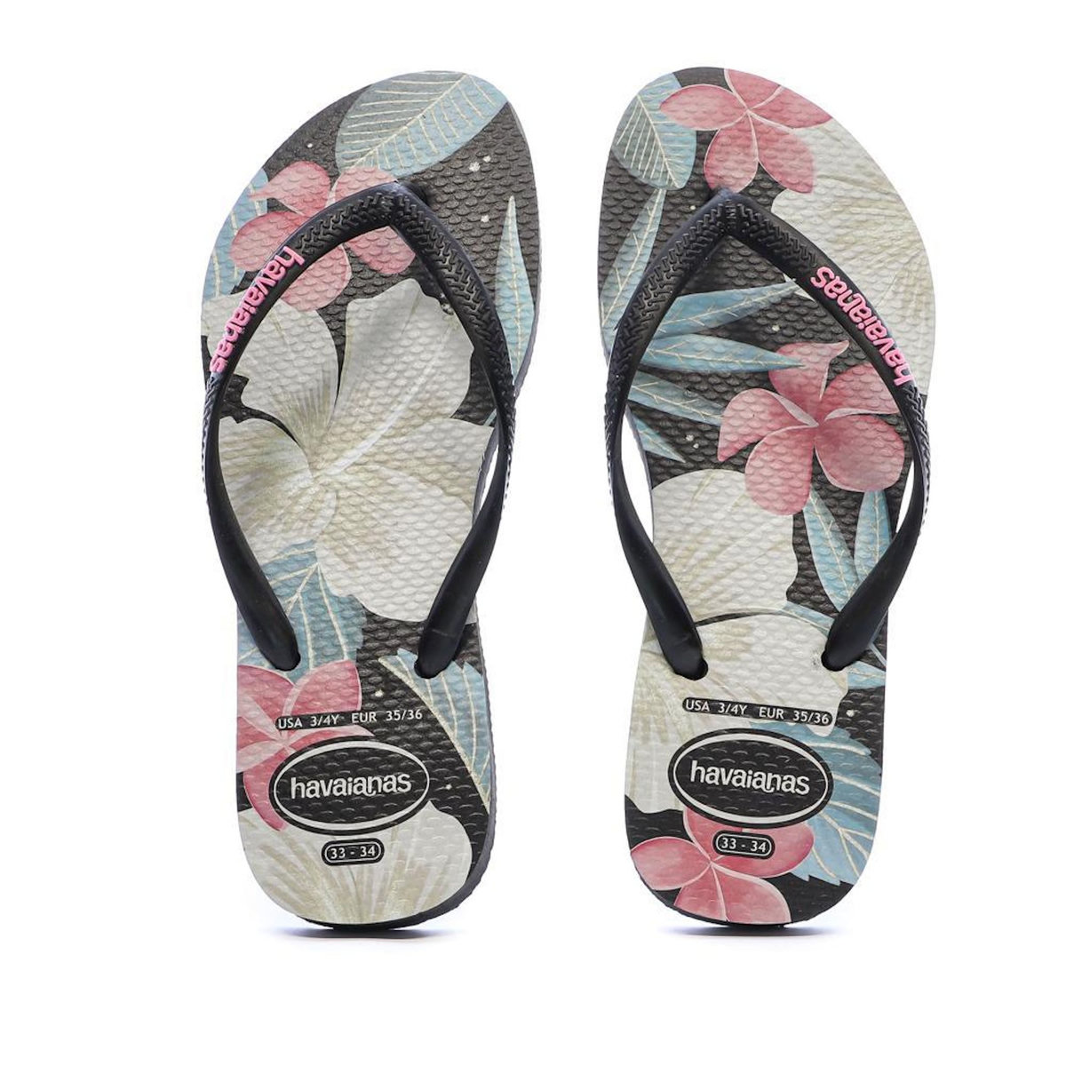 HAVAIANAS Tongs Rose/Blanc/ Fille/Femme Havaianas Floral